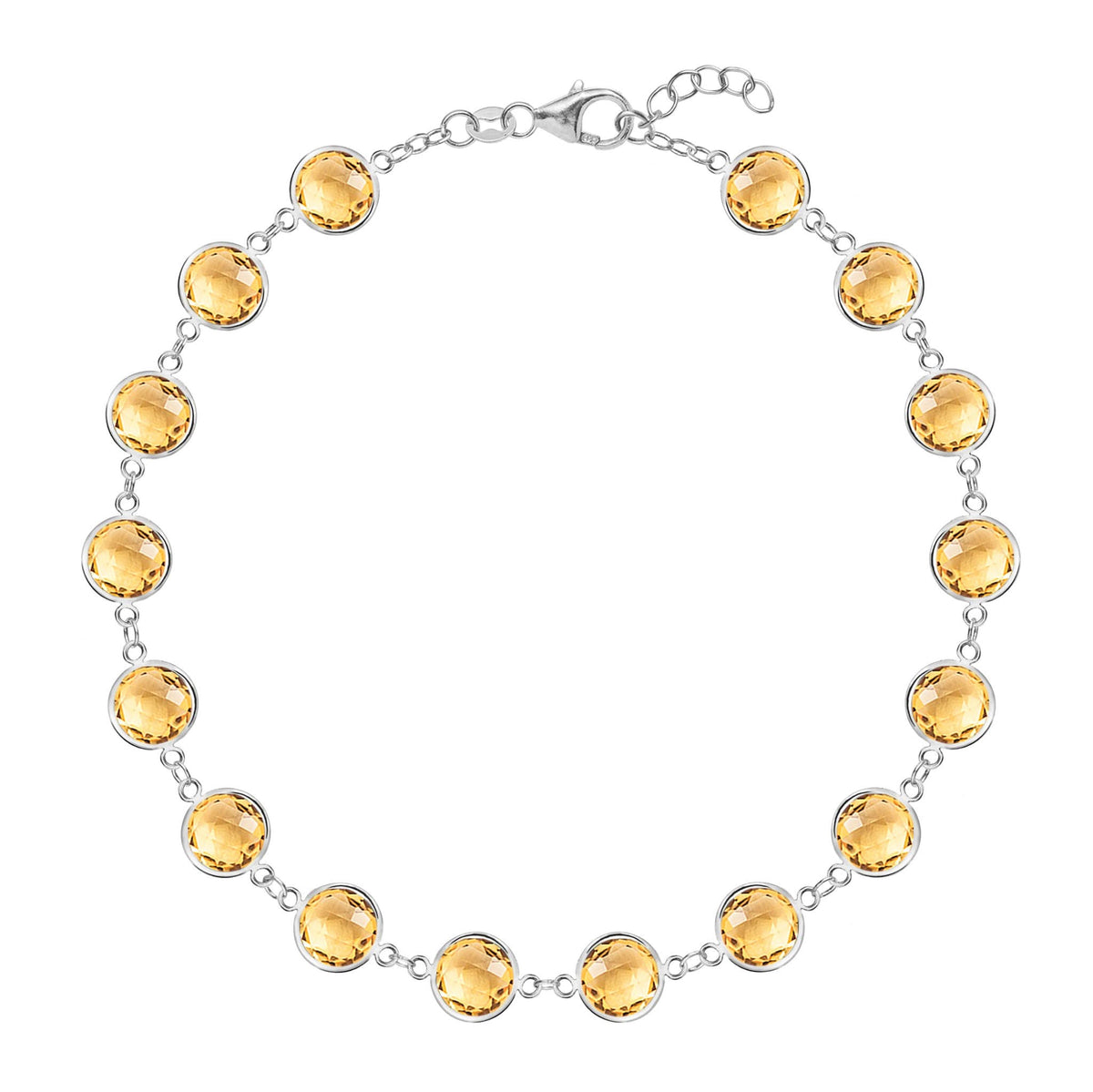 Newport Grand Citrine Bracelet in 14k Gold (November)