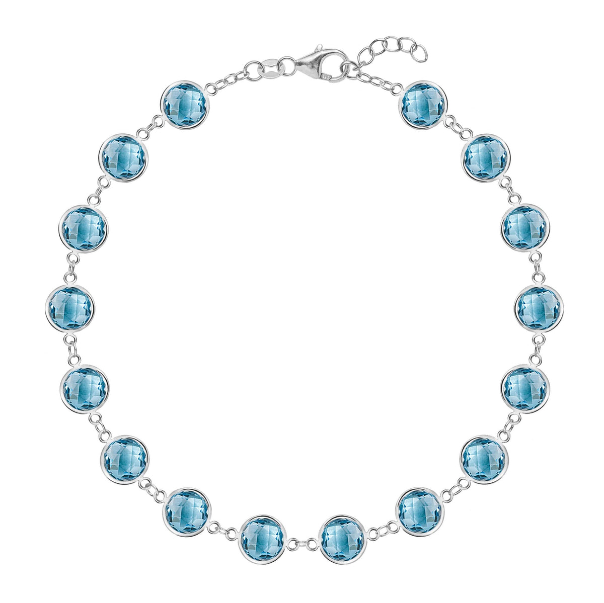 Newport Grand Nantucket Blue Topaz Bracelet in 14k Gold (December)