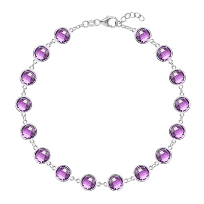 Newport Grand Amethyst Bracelet in 14k Gold (February)
