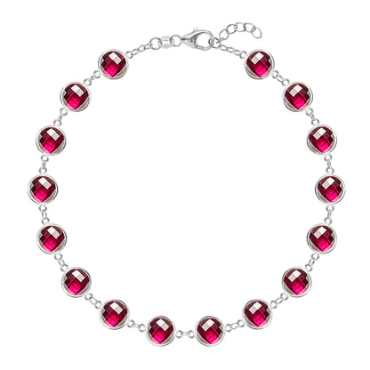 Newport Grand Ruby Bracelet in 14k Gold (July)