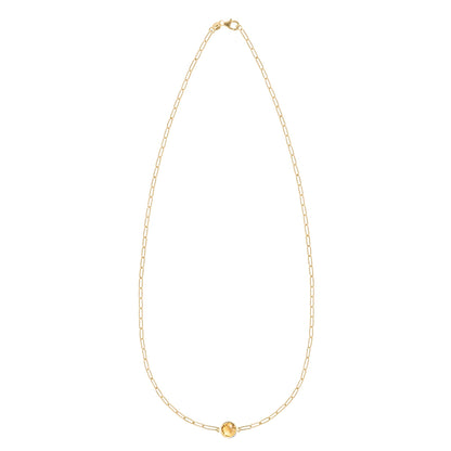 Grand 1 Citrine Adelaide Mini Necklace in 14k Gold (November)