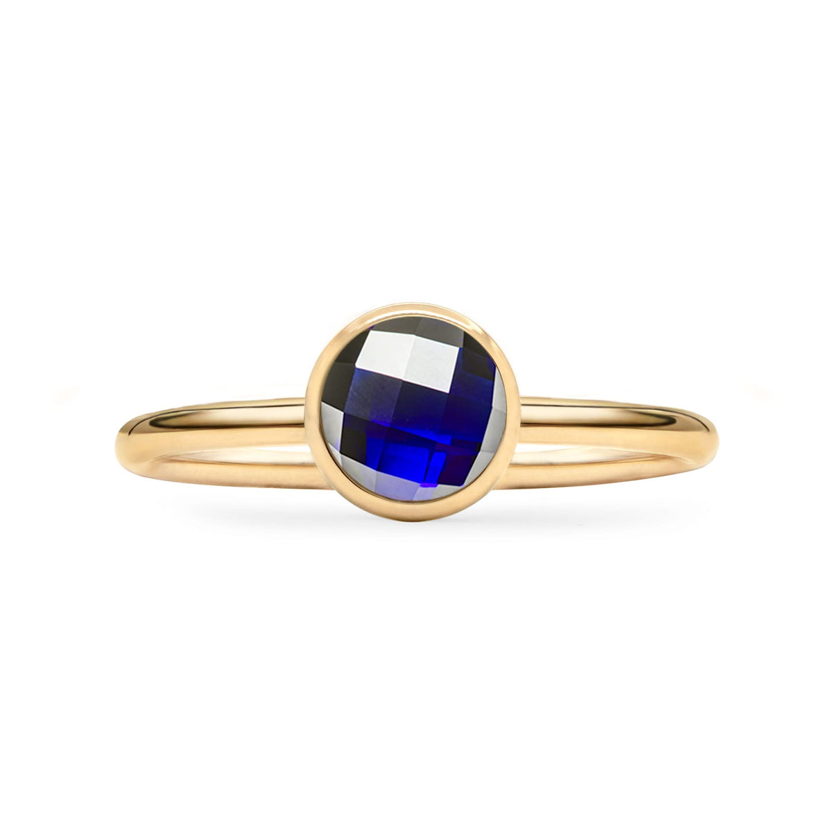 Grand Sapphire Ring in 14k Gold (September)