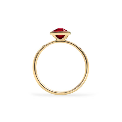 Grand Garnet Ring in 14k Gold (January)