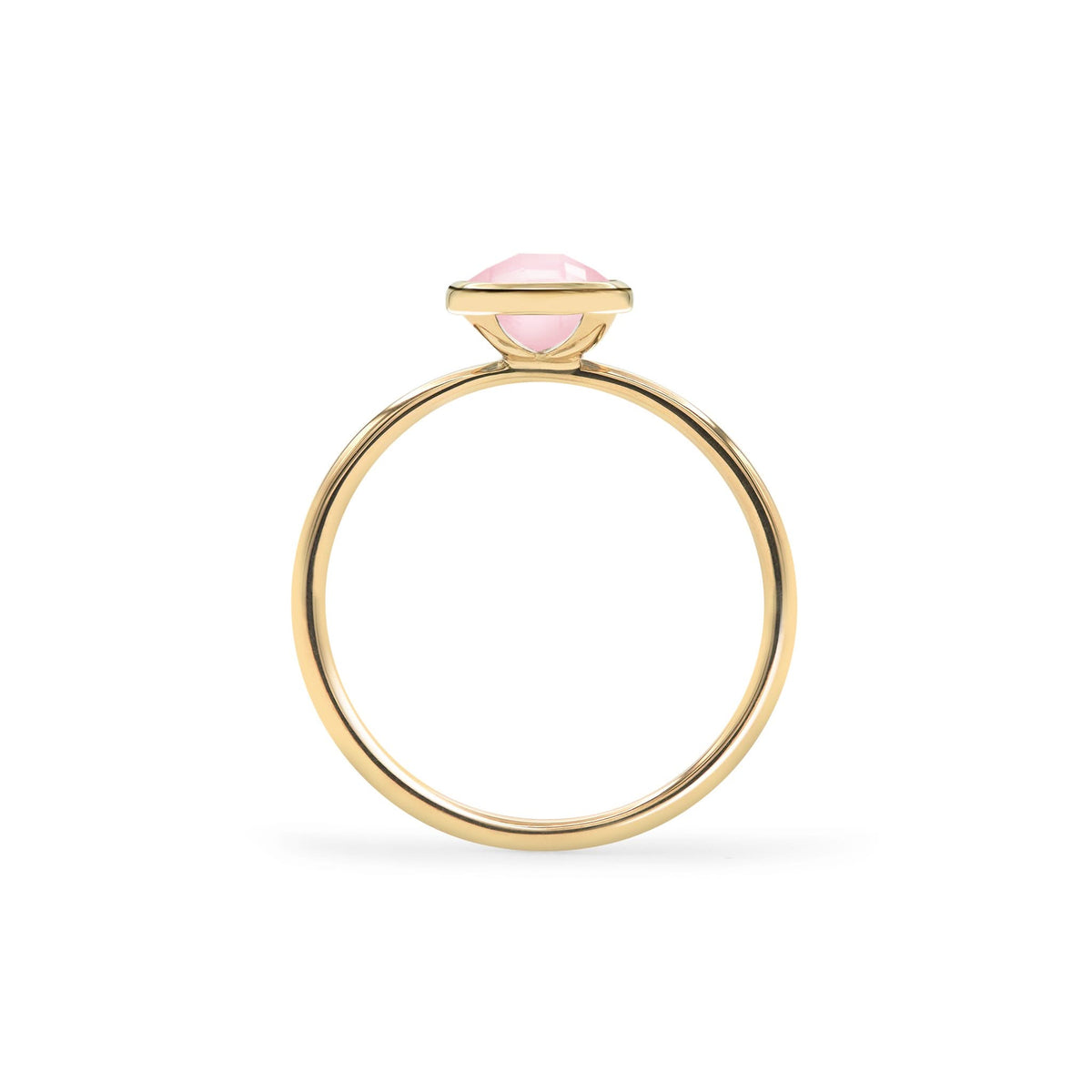 Grand Pink Opal Ring in 14k Gold (October)