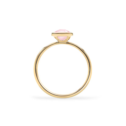 Grand Pink Opal Ring in 14k Gold (October)