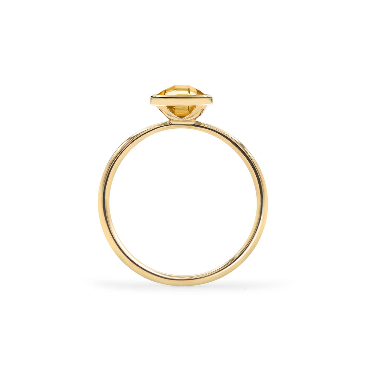 Grand Citrine Ring in 14k Gold (November)