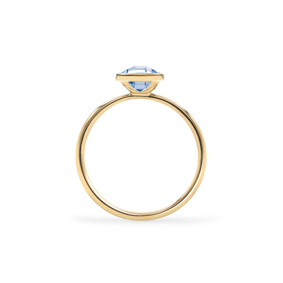 Grand Aquamarine Ring in 14k Gold (March)