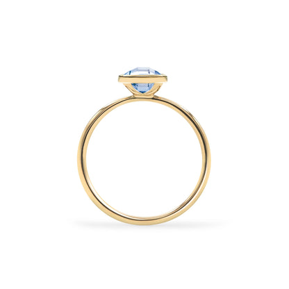 Grand Aquamarine Ring in 14k Gold (March)