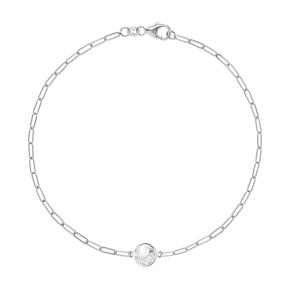 Grand 1 Birthstone Adelaide Mini Bracelet in 14k Gold