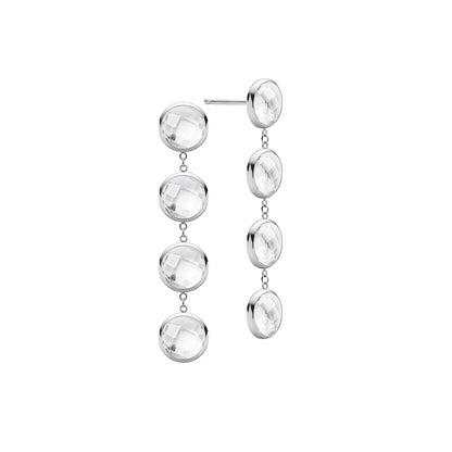 Grand 4 Birthstone Earrings in 14k Gold