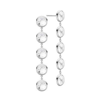 Grand 5 Birthstone Earrings in 14k Gold