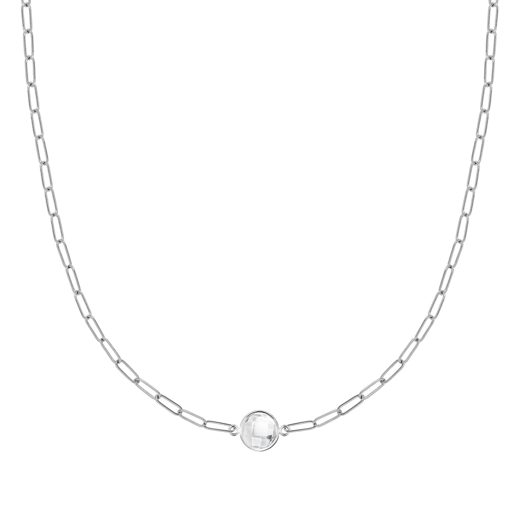 Grand 1 Birthstone Adelaide Mini Necklace in 14k Gold