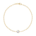 Grand 1 Moonstone Adelaide Mini Bracelet in 14k Gold (June)