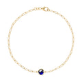 Grand 1 Sapphire Adelaide Mini Bracelet in 14k Gold (September)