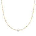 Grand 1 Birthstone Adelaide Mini Necklace in 14k Gold