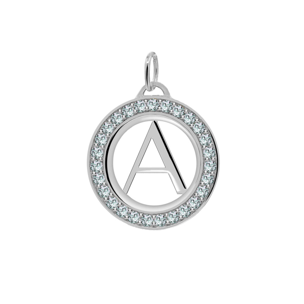 Letter & Alexandrite Pendant in 14k Gold (June)
