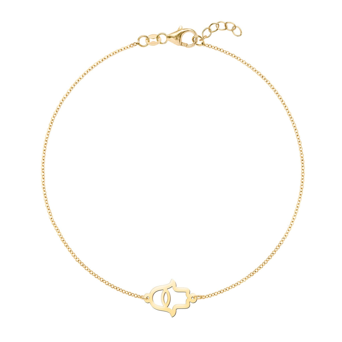 Hamsa Bracelet in 14k Gold