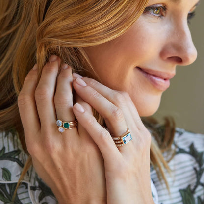 Grand Birthstone Ring in 14k Gold