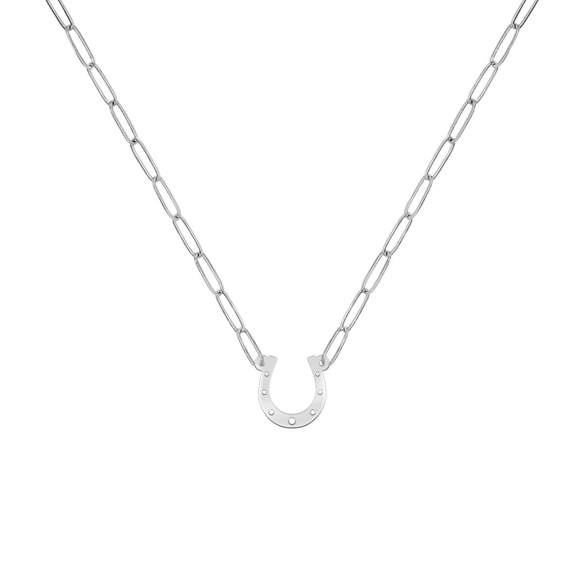 Small Horseshoe Adelaide Mini Necklace in 14k Gold
