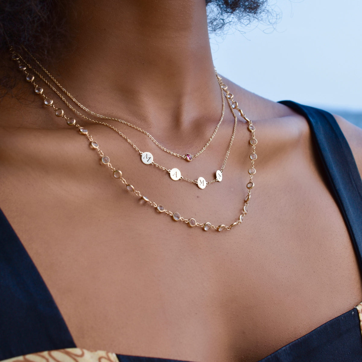 MAMA Necklace in 14k Gold