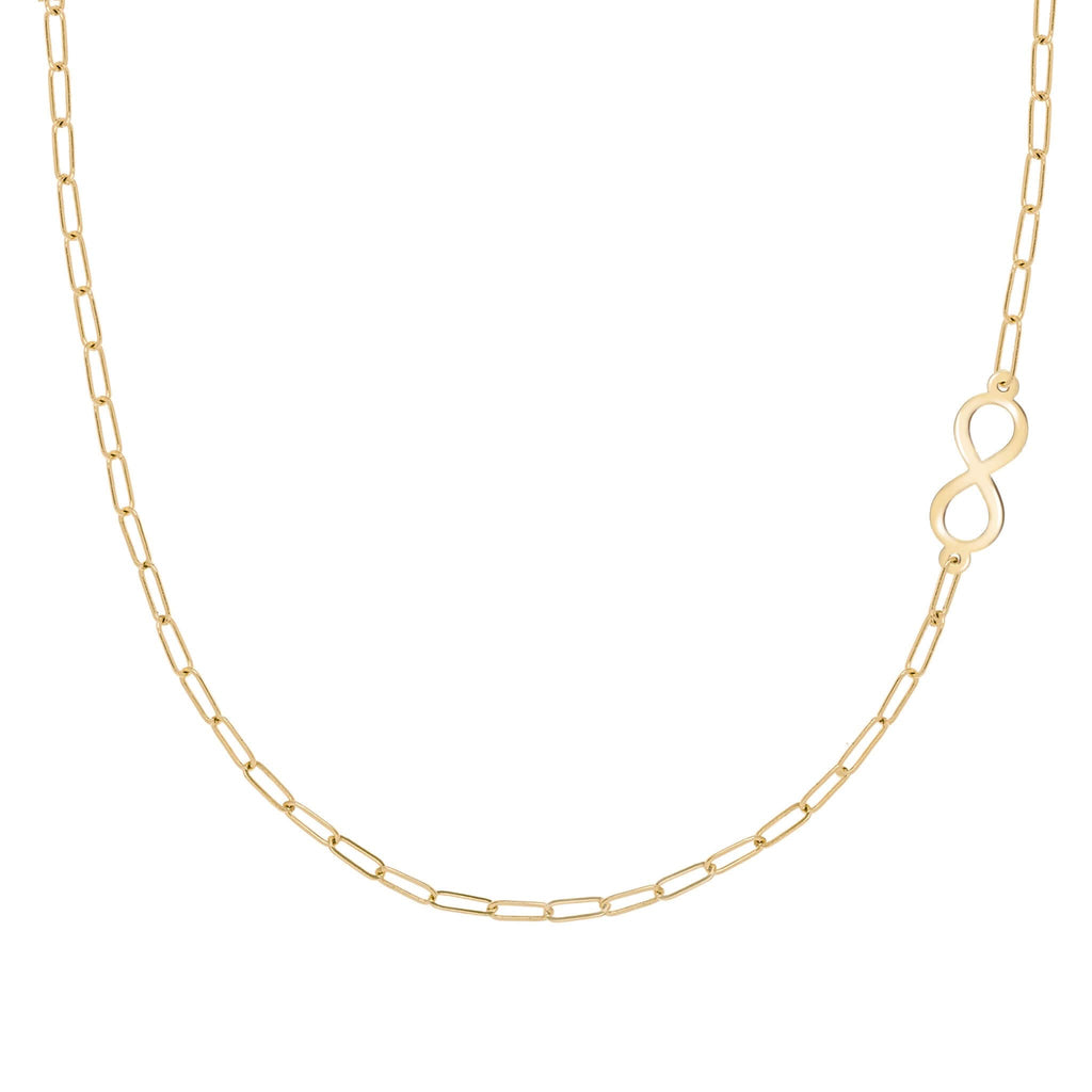 Infinity Adelaide Mini Necklace in 14k Gold