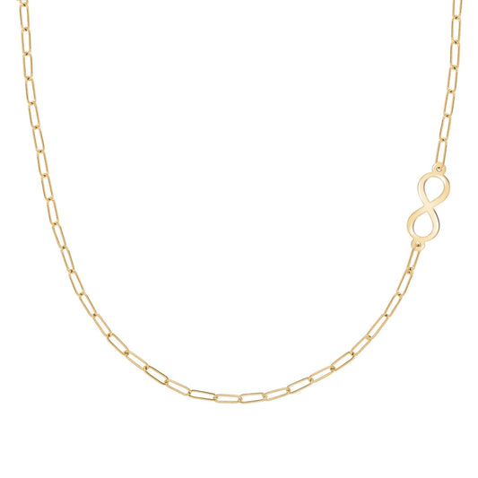 Infinity Adelaide Mini Necklace in 14k Gold