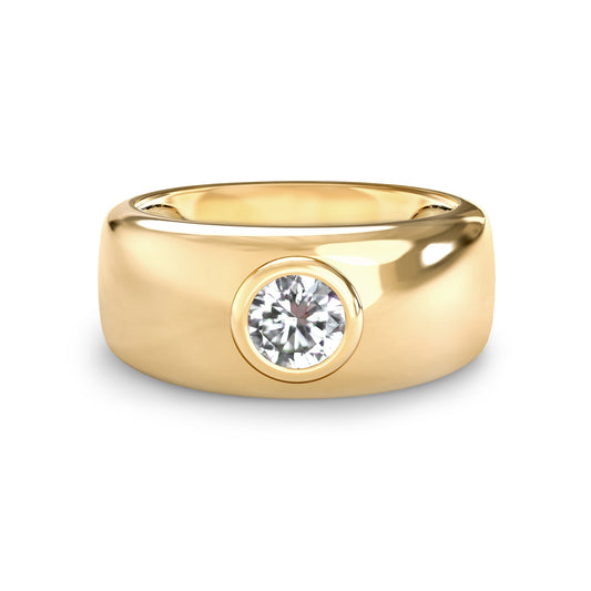 Jamestown Birthstone Band Ring in 14k Gold