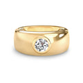 Jamestown Diamond Band Ring in 14k Gold (April)