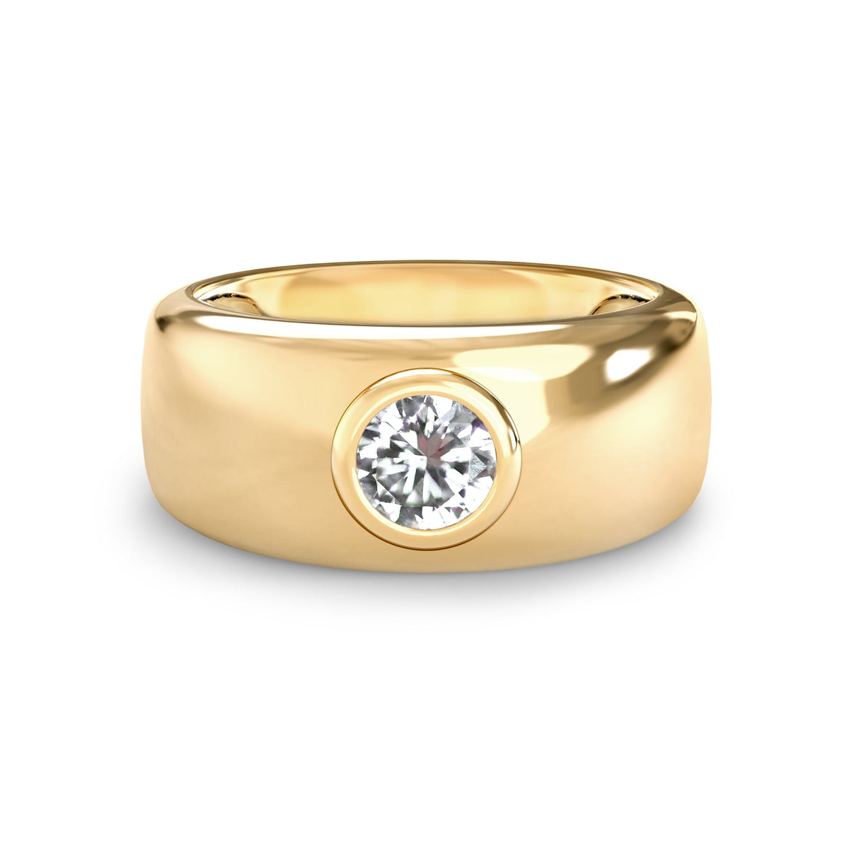 Jamestown Diamond Band Ring in 14k Gold (April)