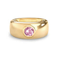 Jamestown Pink Sapphire Band Ring in 14k Gold (October)
