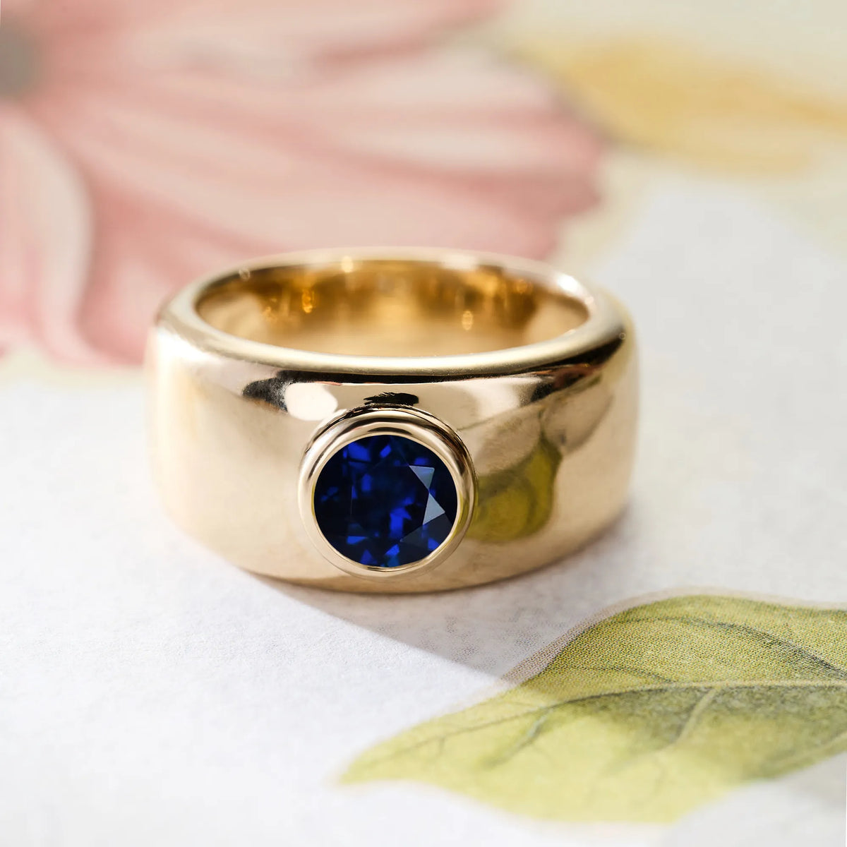 Jamestown Sapphire Band Ring in 14k Gold (September)