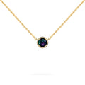 Jamestown Alexandrite Solitaire Necklace in 14k Gold (June)