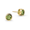 Jamestown Peridot Stud Earrings in 14k Gold (August)