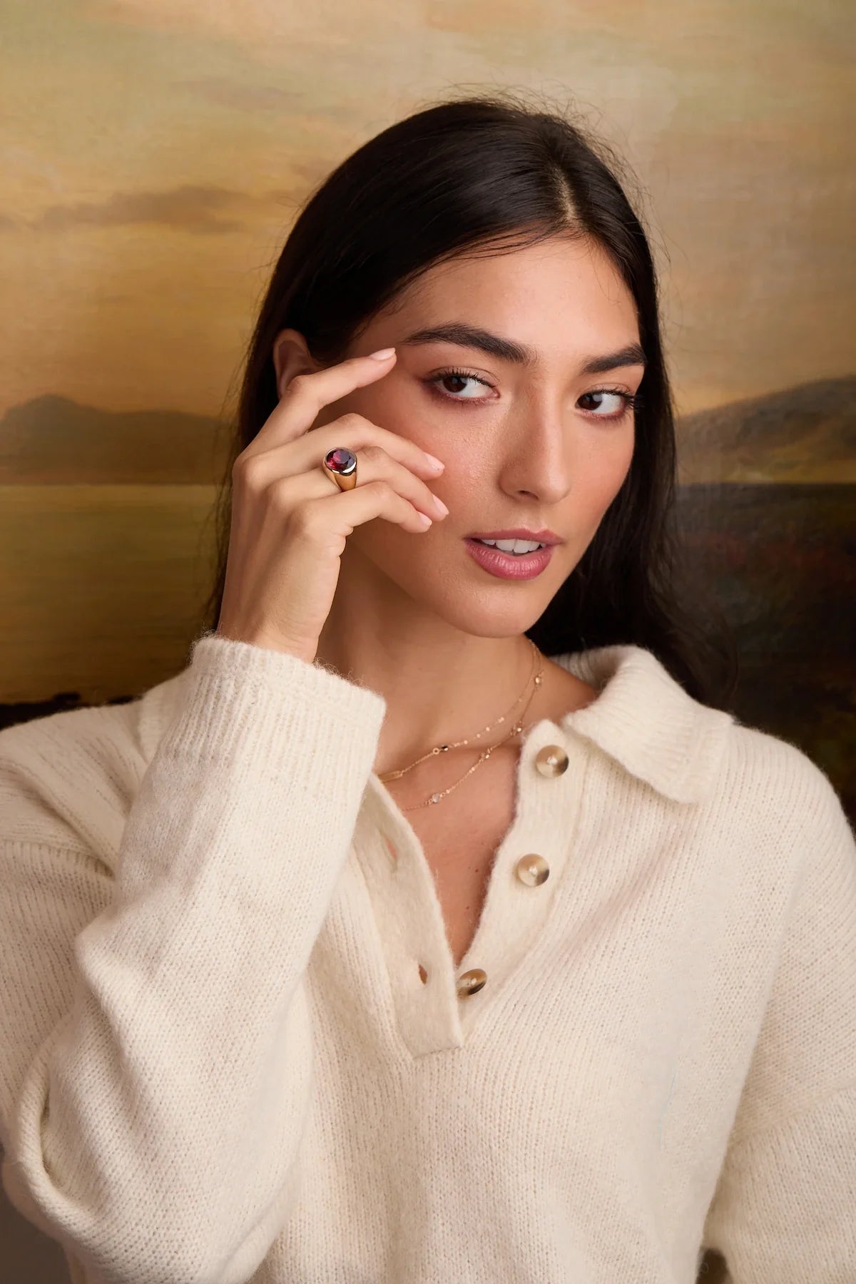 Jamestown Ruby Ring in 14k Gold (July)