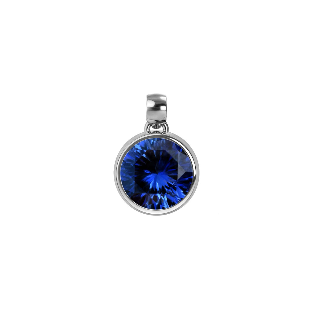 Jamestown Sapphire Pendant in 14k Gold (September)