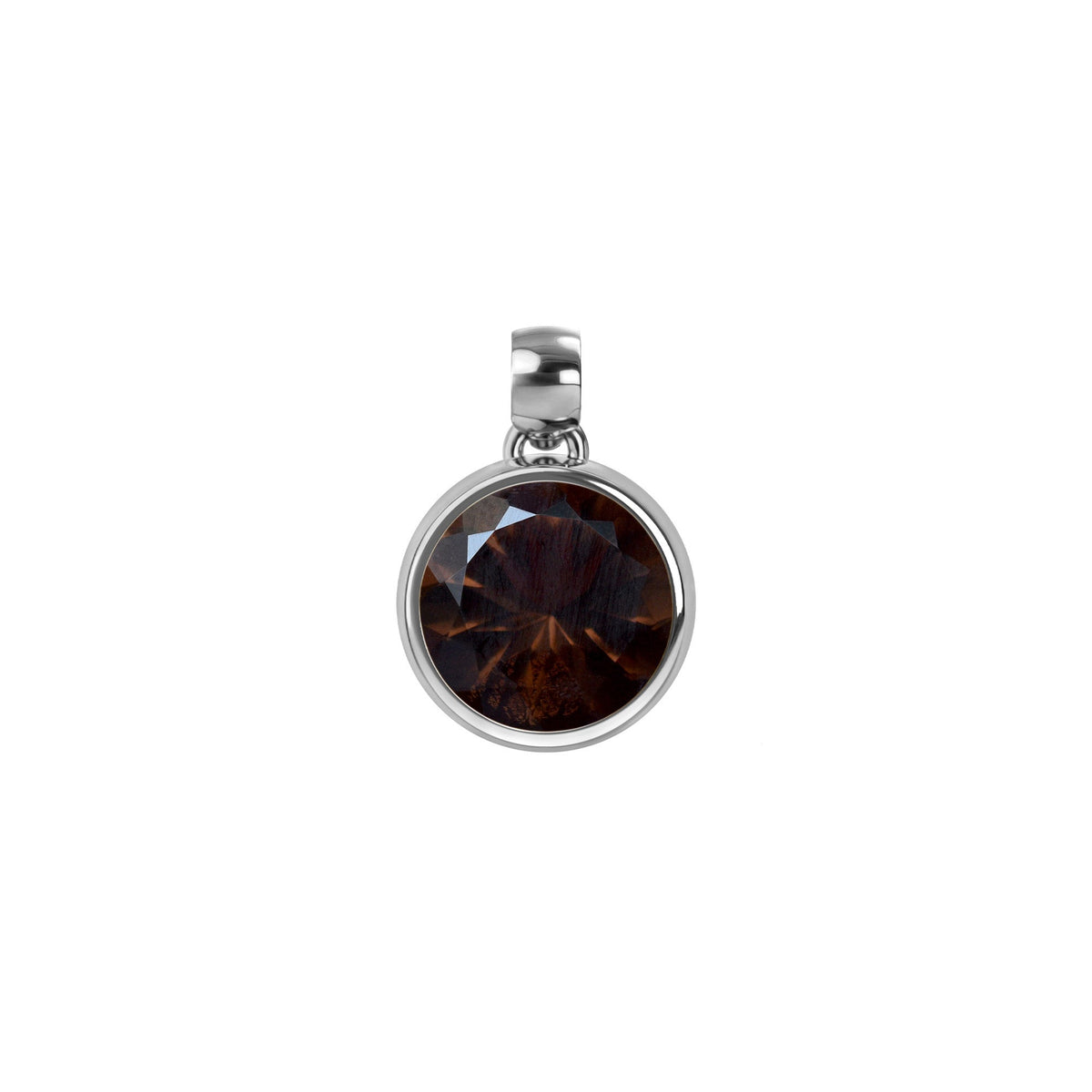 Jamestown Smoky Quartz Pendant in 14k Gold (November)