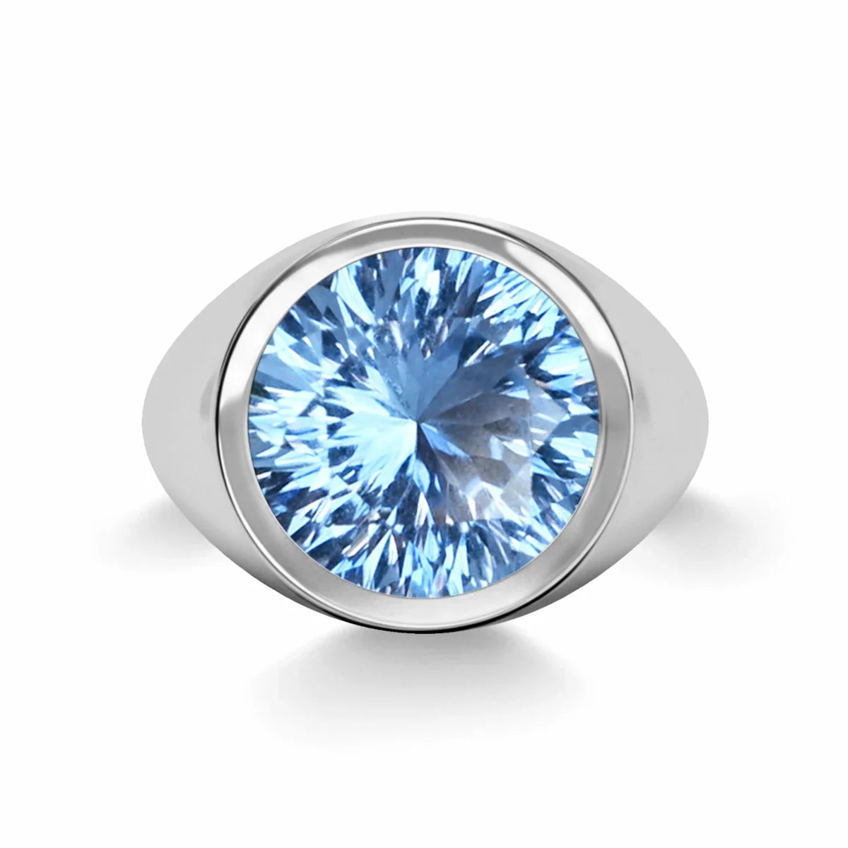 Jamestown Aquamarine Ring in 14k Gold (March)