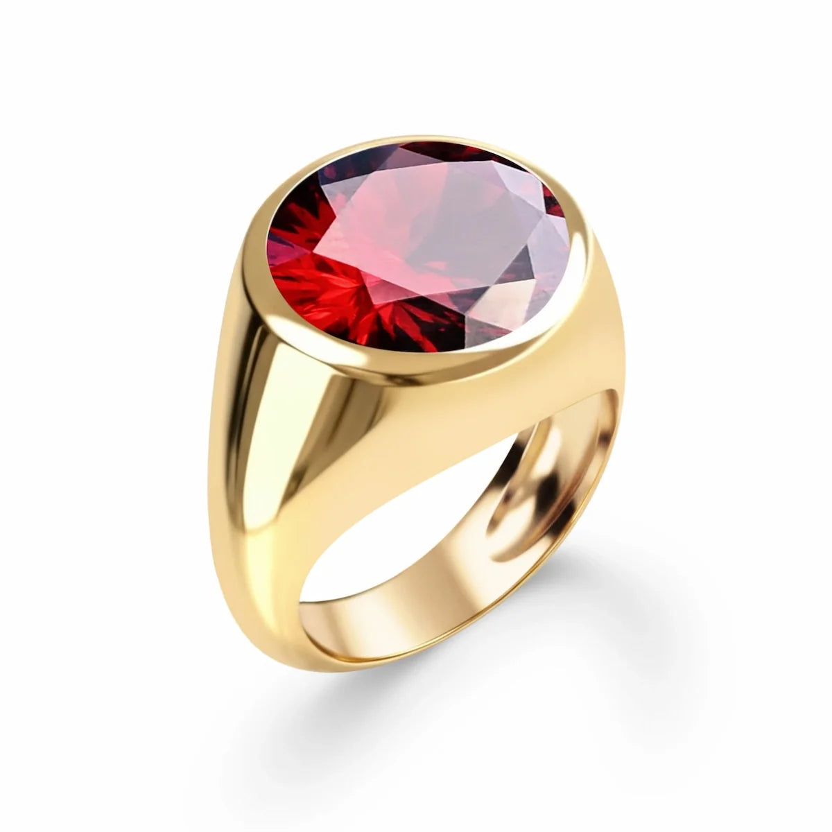 Jamestown Garnet Ring in 14k Gold (January)