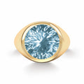 Jamestown Nantucket Blue Topaz Ring in 14k Gold (December)