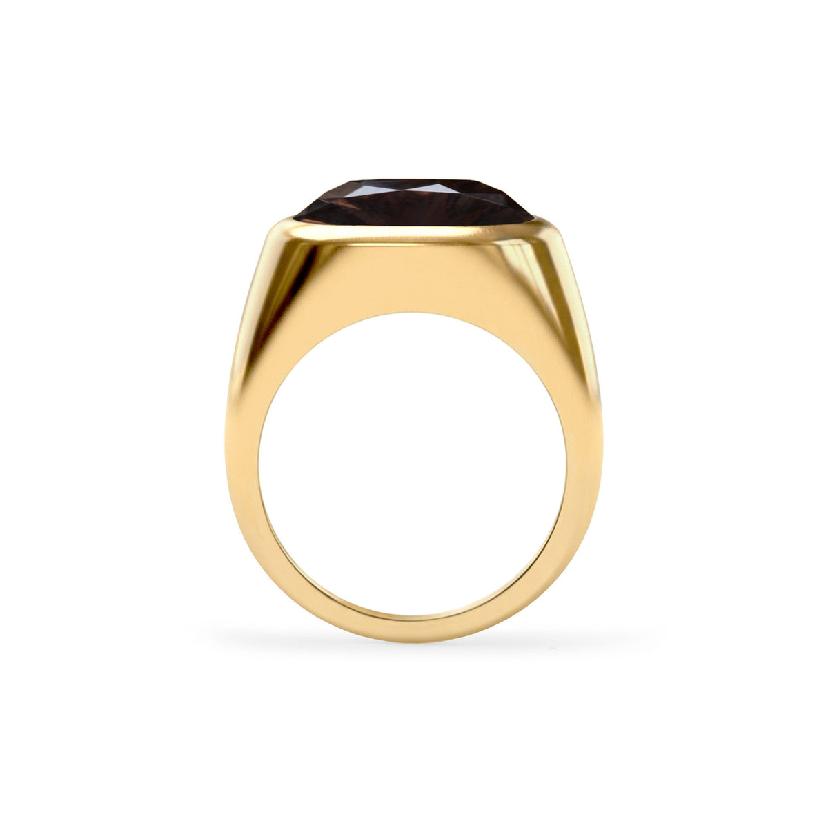 Jamestown Smoky Quartz Ring in 14k Gold (November)