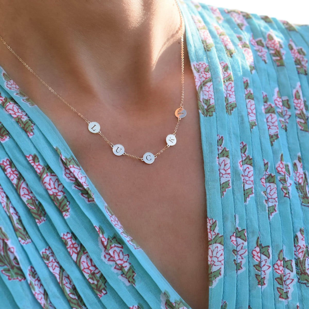 LUCKY Necklace in 14k Gold