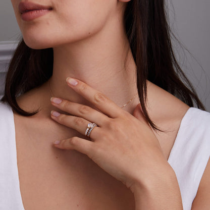 Rosecliff Grand Moonstone Ring in 14k Gold (June)