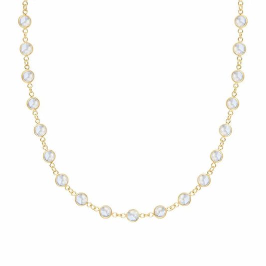 Newport Moonstone Necklace in 14k Gold (June)
