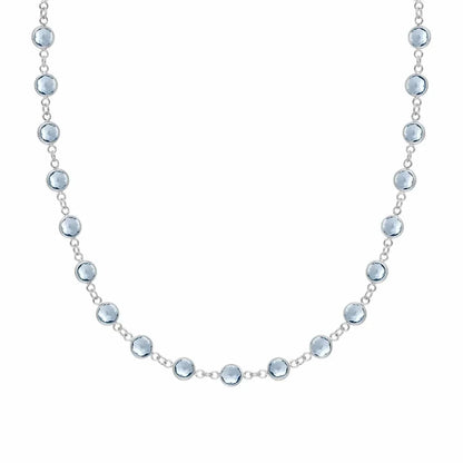 Newport Aquamarine Necklace in 14k Gold (March)