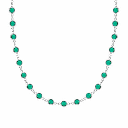 Newport Emerald Necklace in 14k Gold (May)