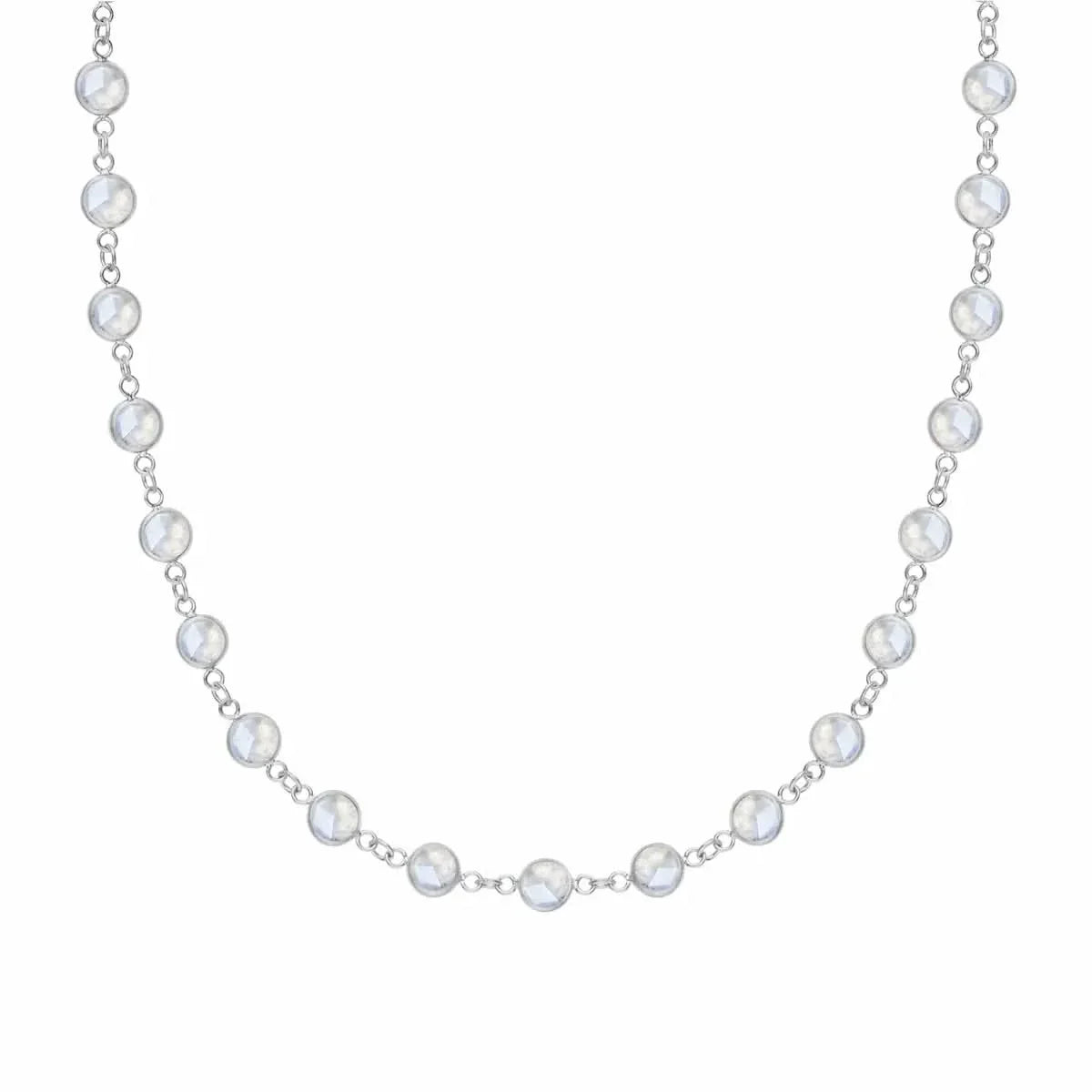 Newport Moonstone Necklace in 14k Gold (June)