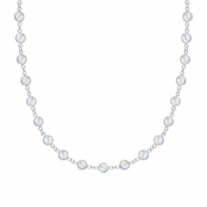Newport Moonstone Necklace in 14k Gold (June)