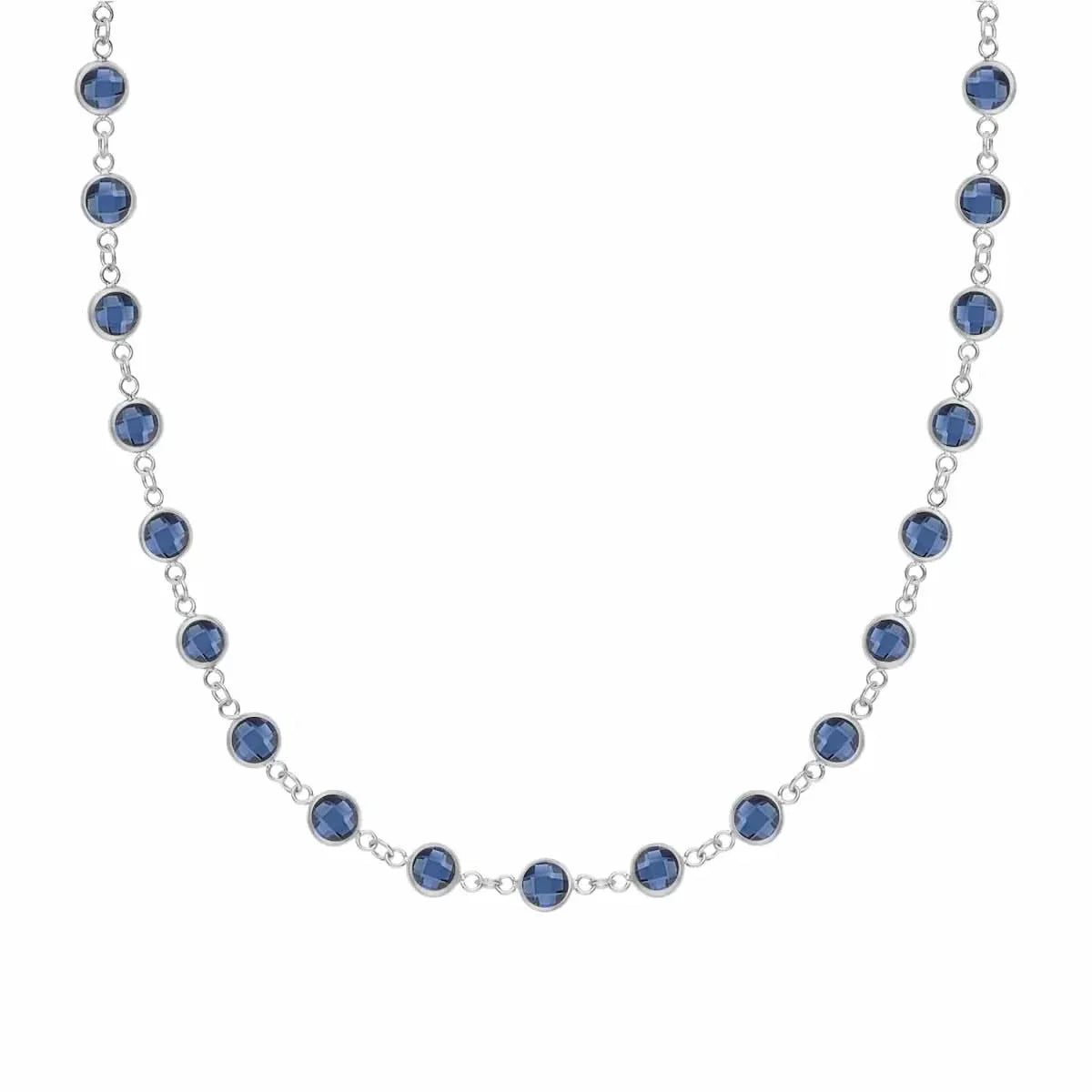 Newport Sapphire Necklace in 14k Gold (September)