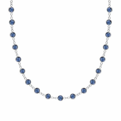 Newport Sapphire Necklace in 14k Gold (September)
