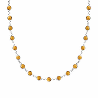 Newport Citrine Necklace in 14k Gold (November)